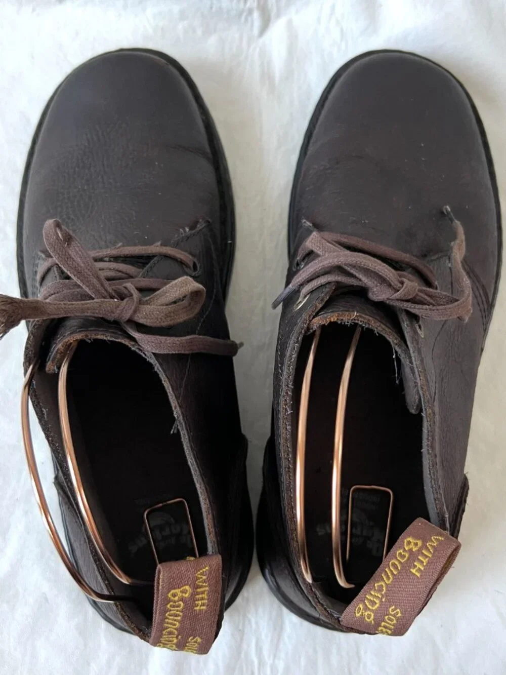 Dr Martens boots Sussex dark brown leather chukka mens size 12 ankle short docs